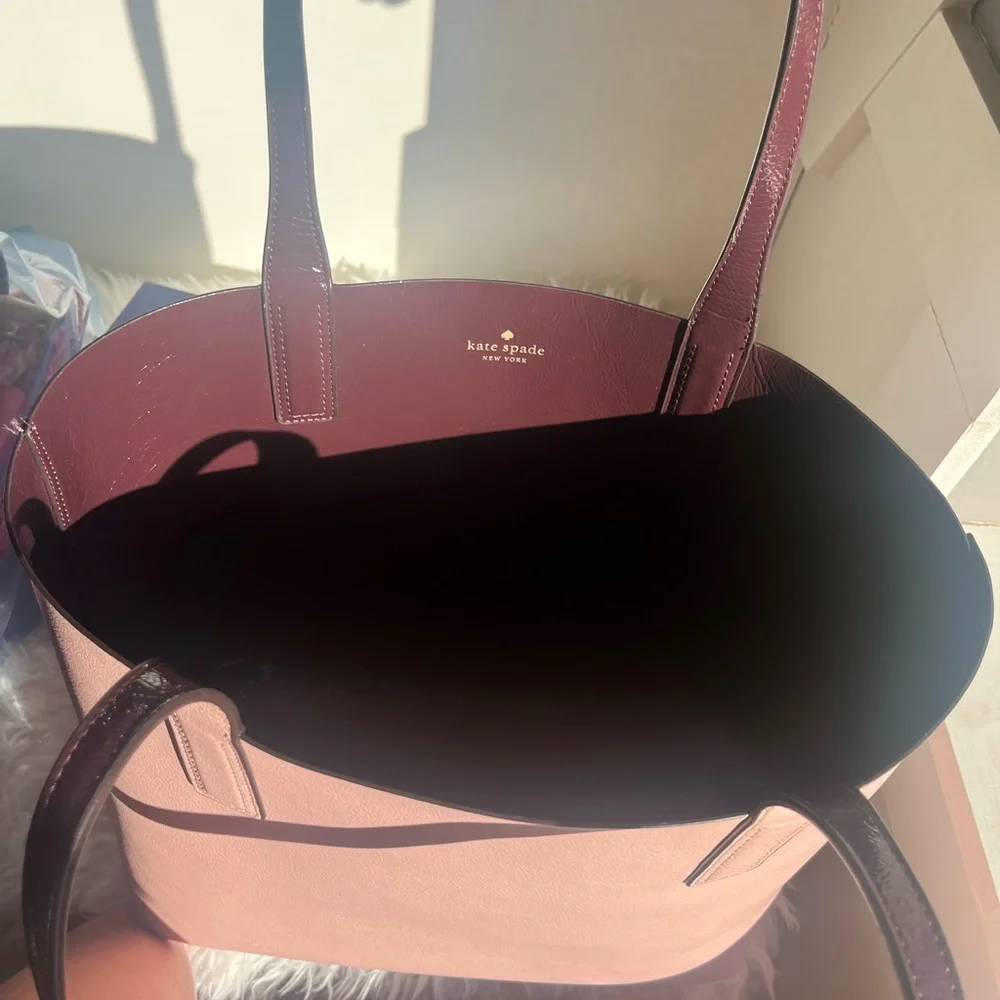 Kate Spade large reversible tote bag with matching wallet - Picture 6 of 15